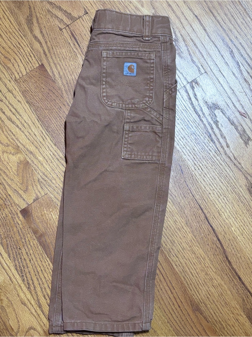 Carhartt 3T Brown Canvas Carpenter Workwear Pants - Picture 2 of 9